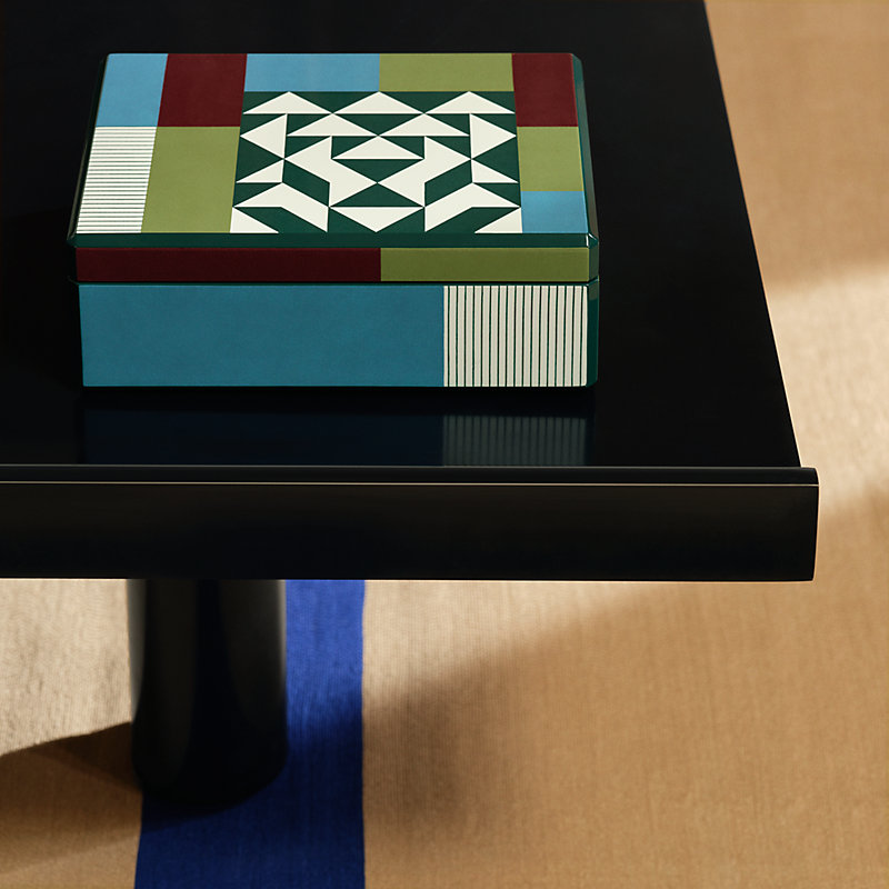 フィカス エルメス Facettes Lion watch box - White | Hermès Mainland China